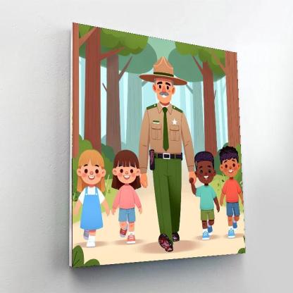 Forest Ranger's Trail Paint By Numbers Kits