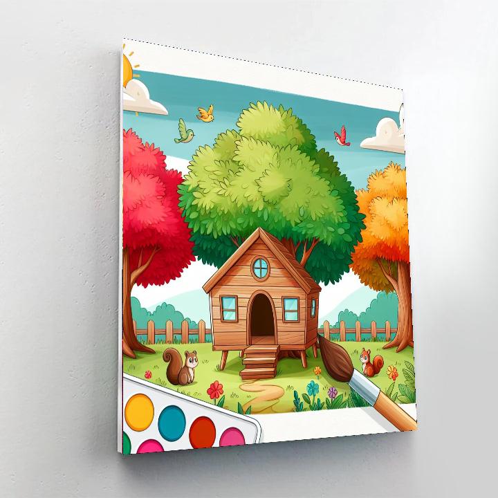 The Magical Treehouse DIY Paint By Numbers