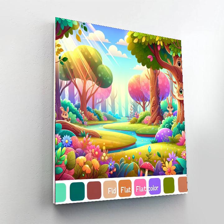 Fairytale Forest Fantasy DIY Paint By Numbers