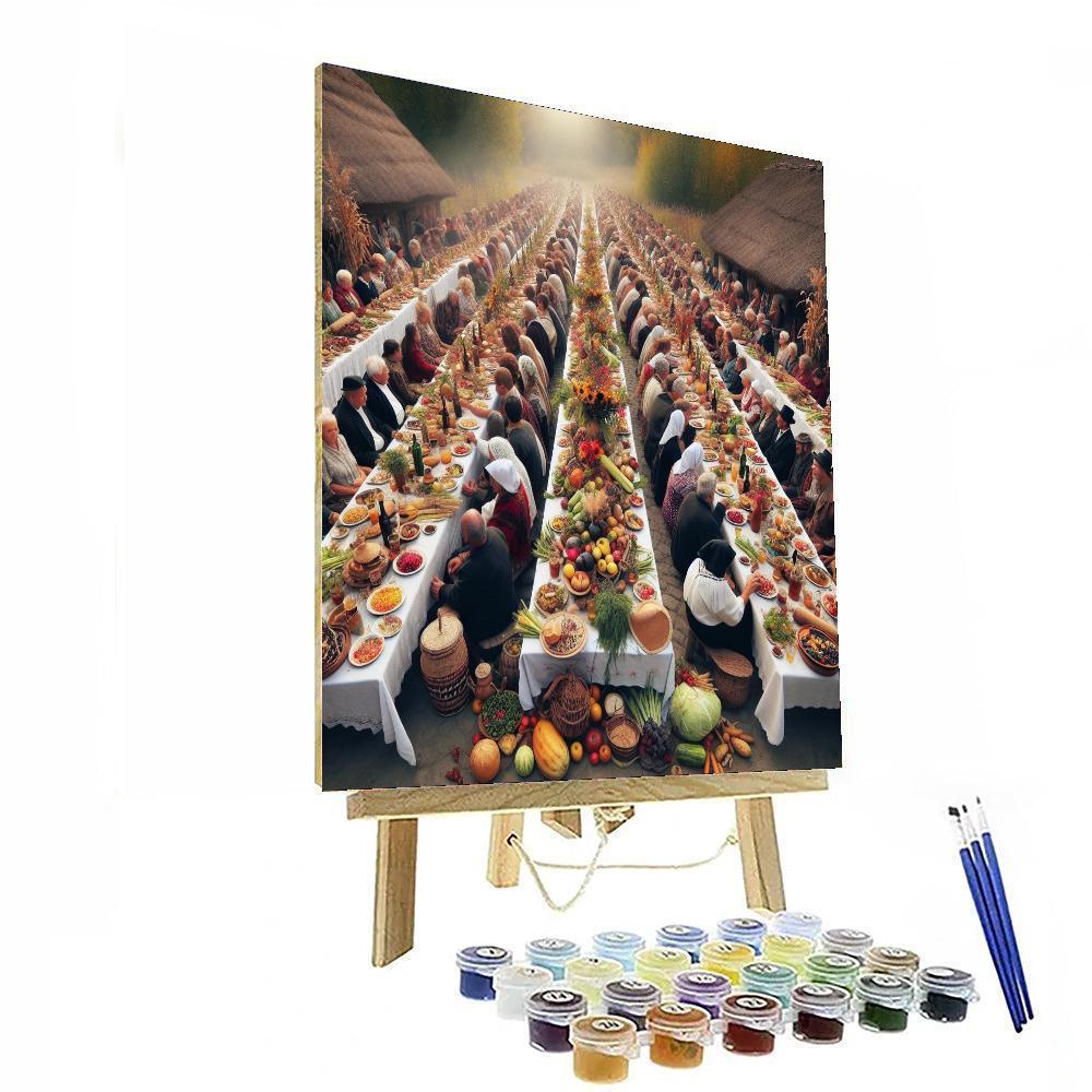 Rustic Harvest Gathering Paint By Number