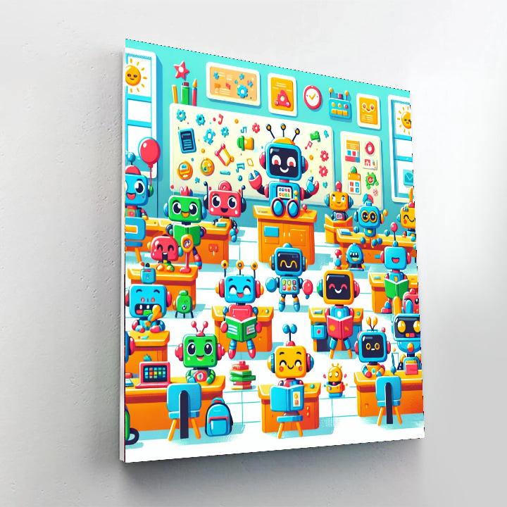 Artistic Robot Academy Paint By Numbers