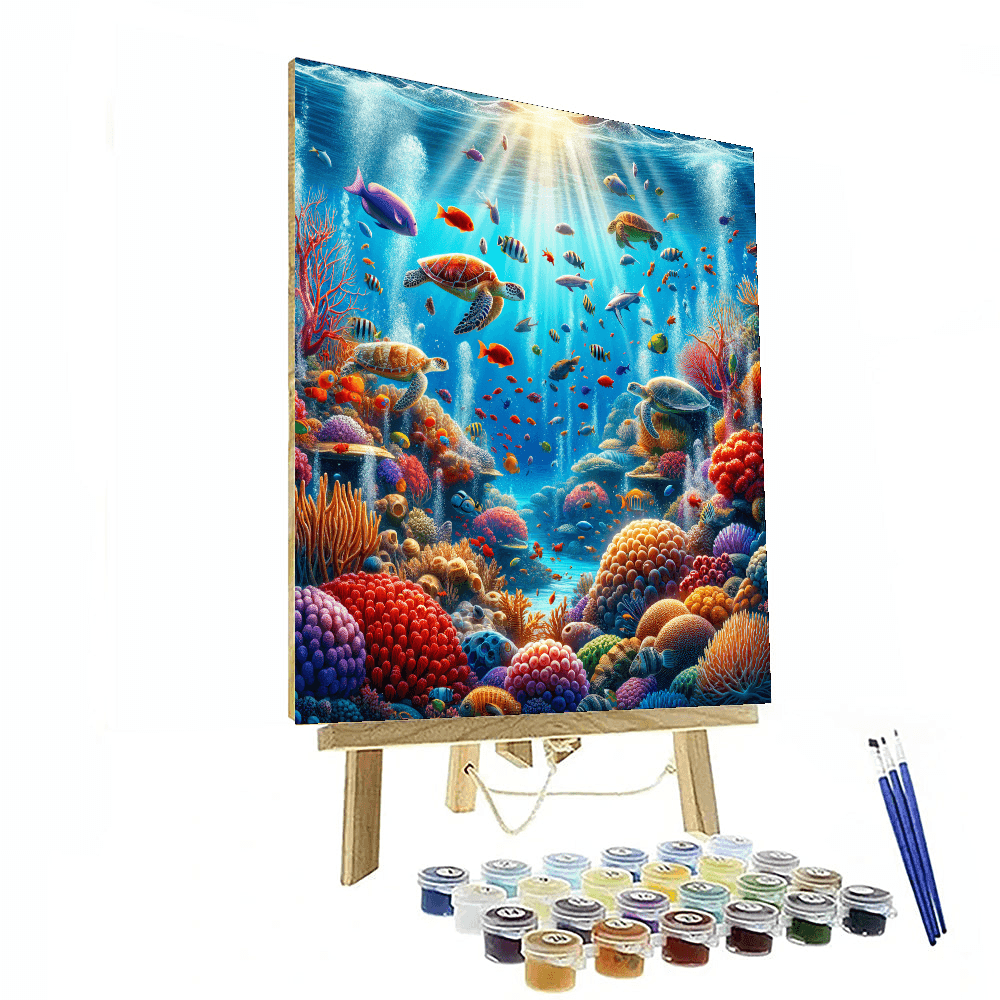 Underwater Coral Paradise - DIY Painting By Numbers Kit
