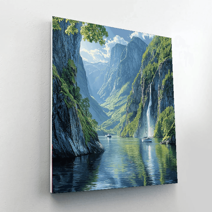Scenic Fjords Of Norway Numbered Painting Kits