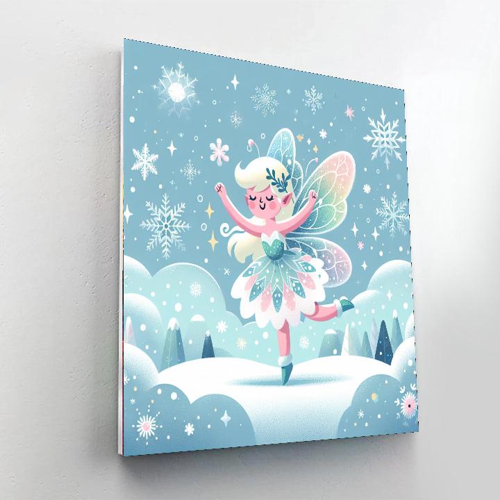 Magical Snow Fairy Painting By Numbers Kit