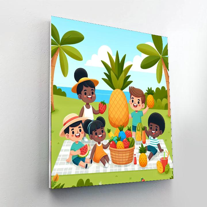 Pineapple Paradise Picnic Numbered Painting Kits