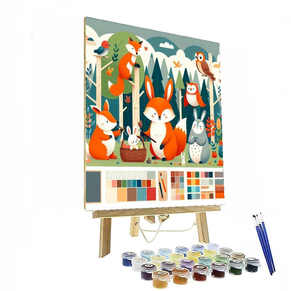 Caring Critter Kingdom Numbered Painting Kits