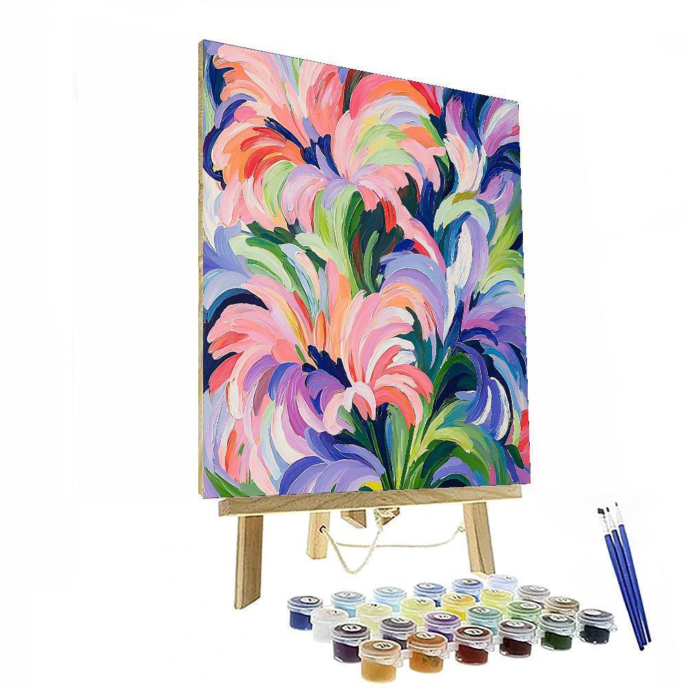 Henri Matisse Inspired Floral Vortex  DIY Paint By Numbers