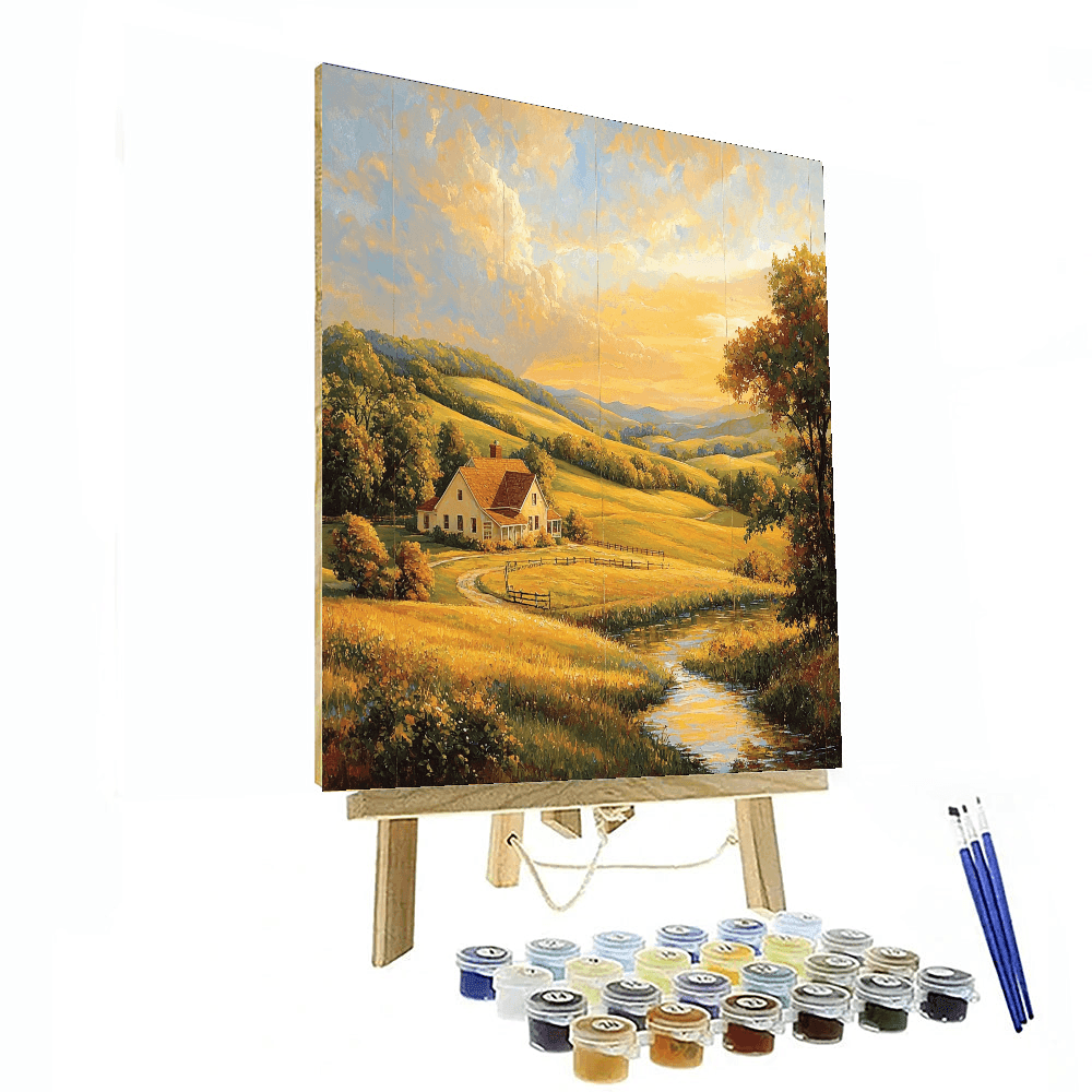 Thomas Kinkade Inspired Rustic Charms  Paint By Numbers Art
