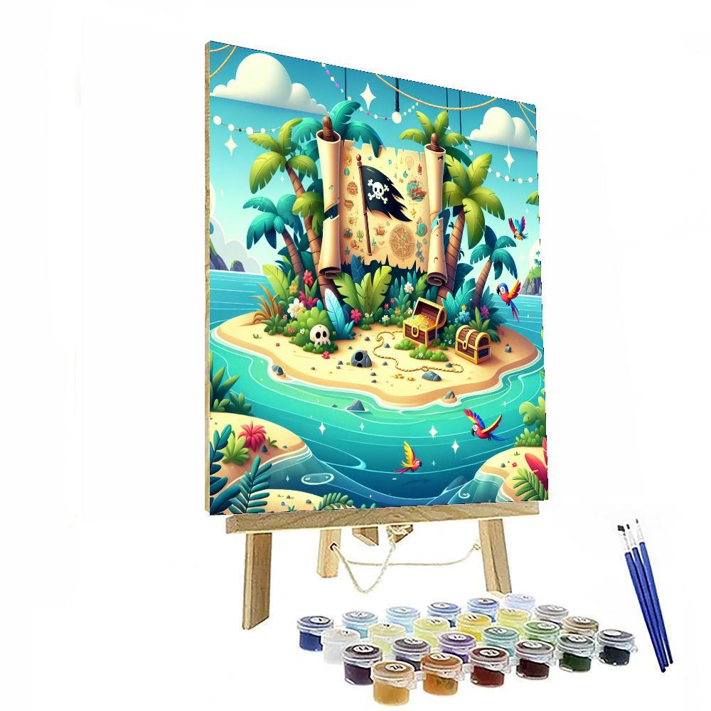 Playful Pirate Island Numbered Painting Kits