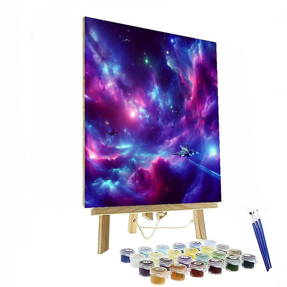 Galactic Frontier Quest DIY Paint By Numbers