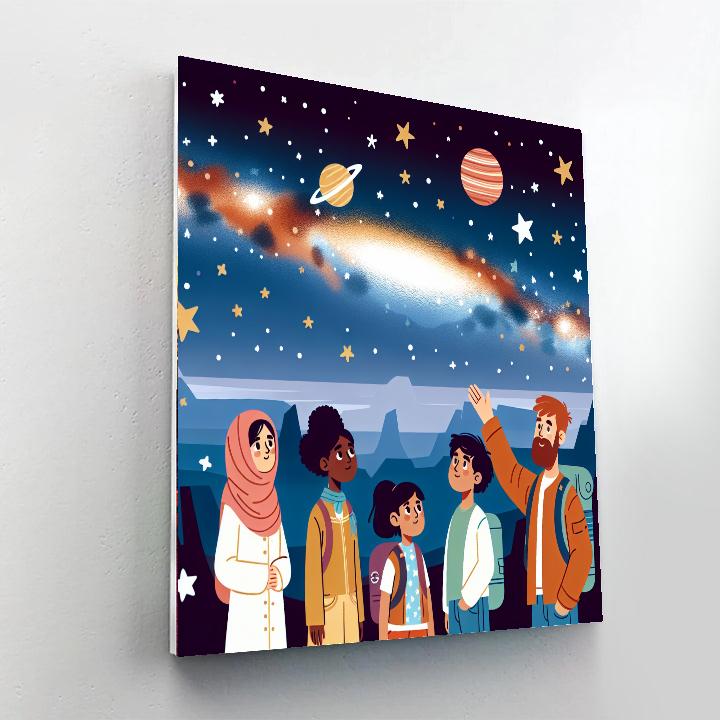 Galaxy Star Watch Paint By Color