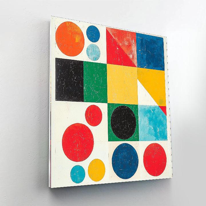 Kazimir Malevich Inspired Visual Symphony  DIY Paint By Numbers