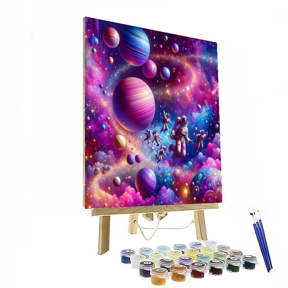 Dazzling Galactic Voyage Painting By Numbers Kit
