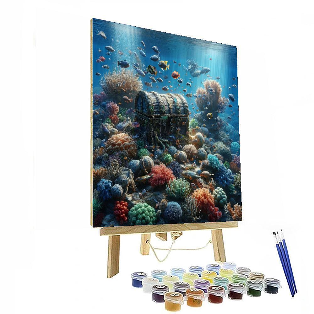 Oceanic Treasure Dive Paint By Color