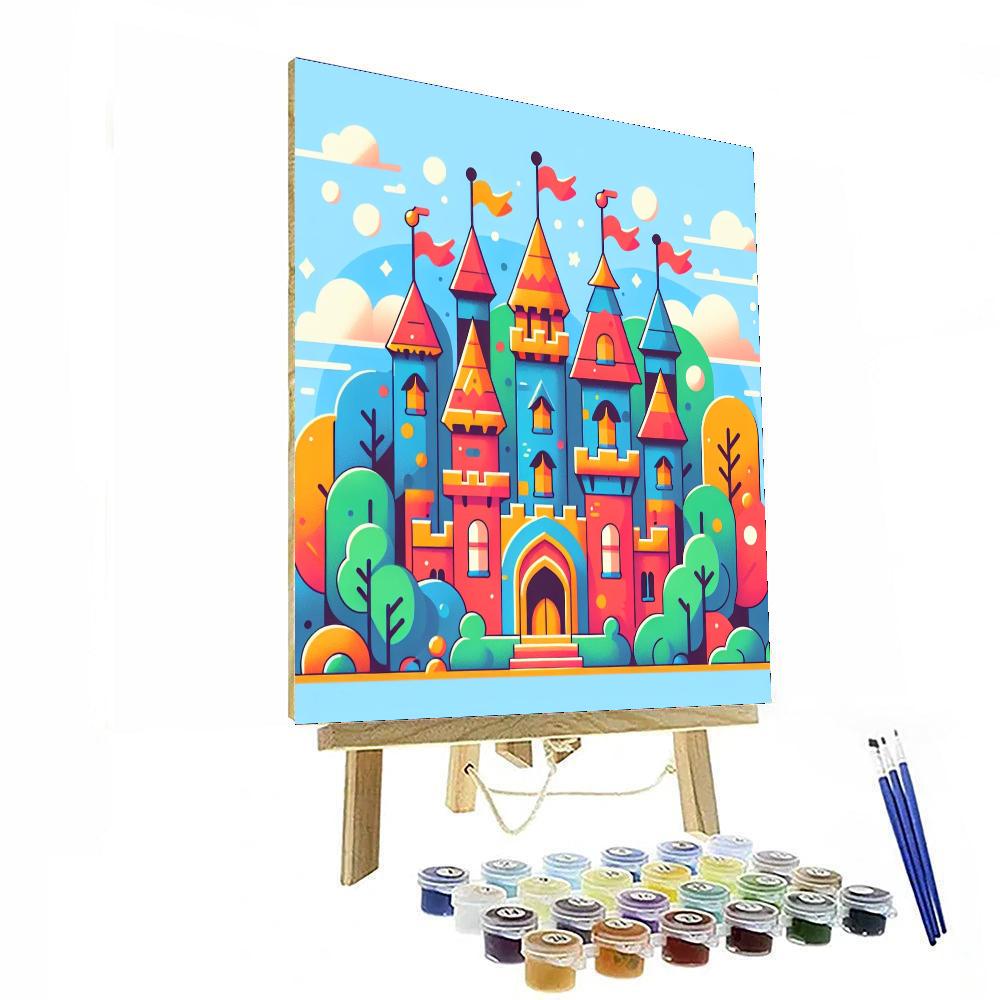 Fantasy Castle Builder DIY Paint By Numbers