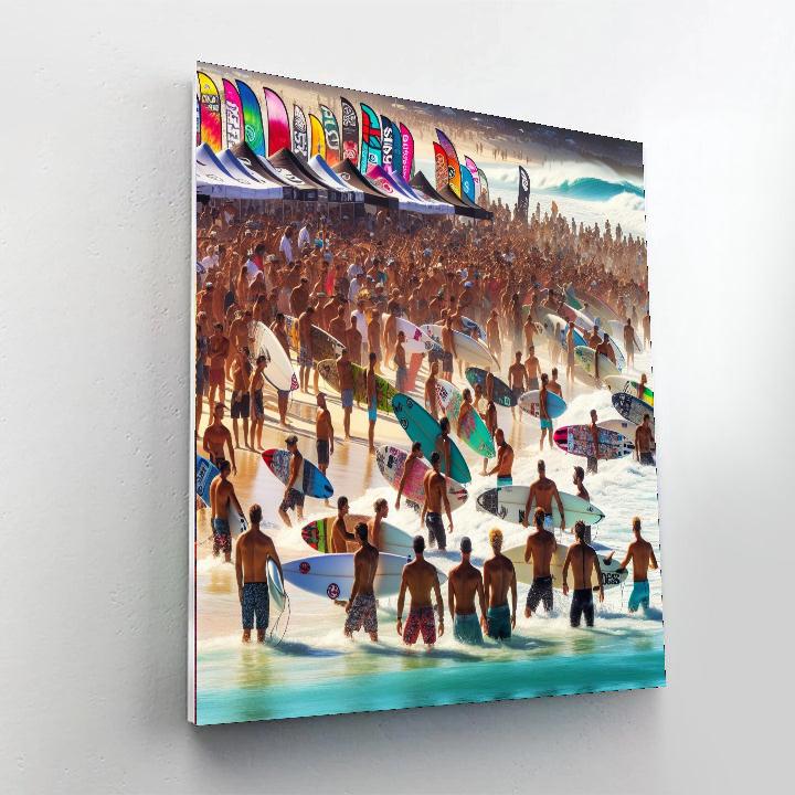 The Noosa Festival Of Surfing Painting Number Kit