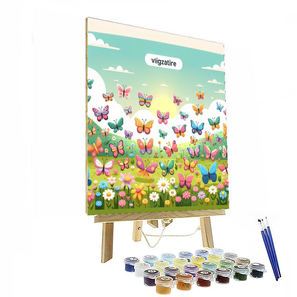 Butterfly Dreamscape Painting By Numbers Kit