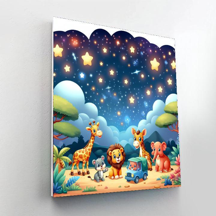 Star-gazing Safari Paint By Color