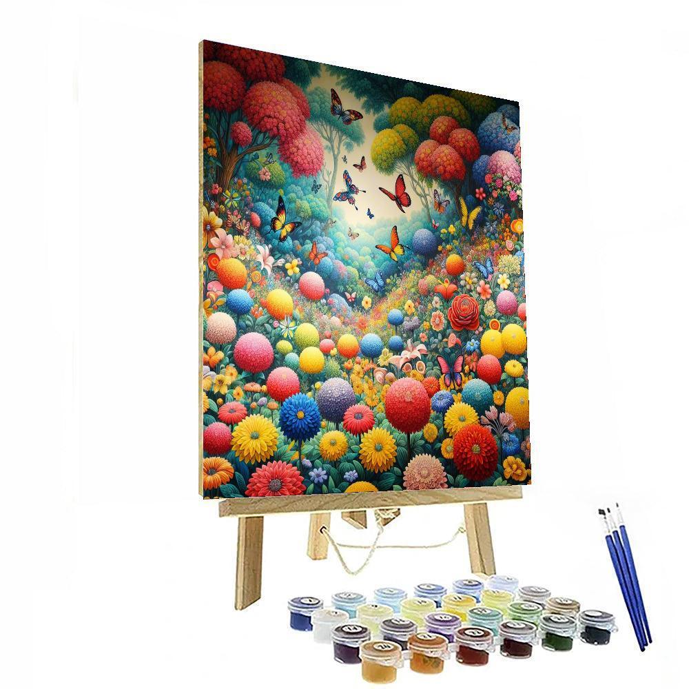 Dancing Butterflies Garden Paint By Numbers Kits