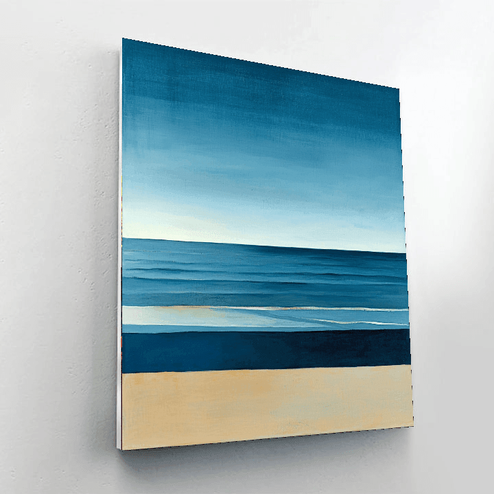 Mark Rothko Inspired Modern Tranquil Coastline  Paint By Number