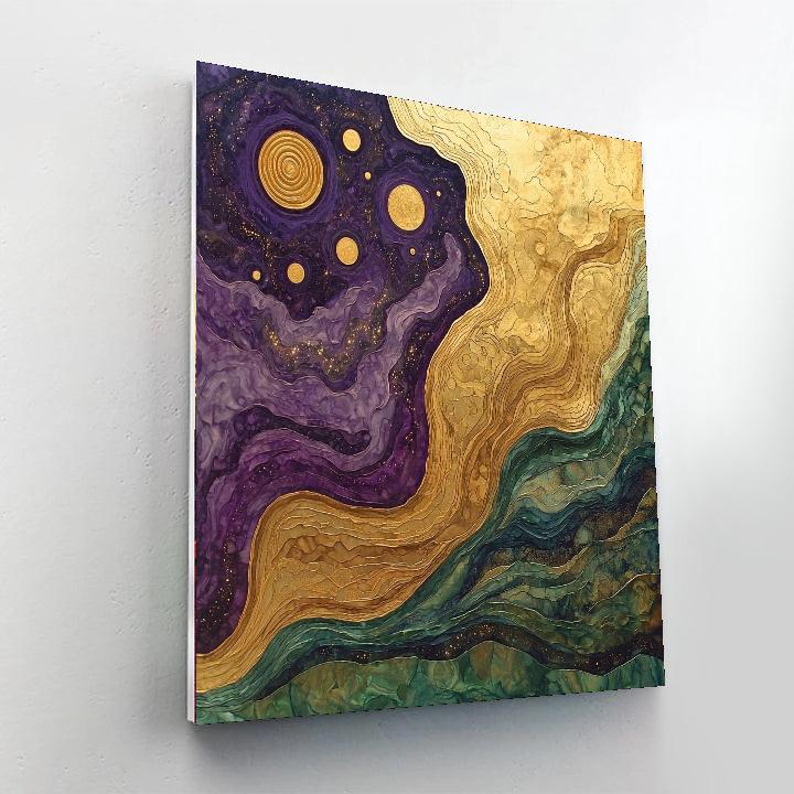 Michelangelo Inspired Cosmic Harmony Of The Earth  Paint By Color