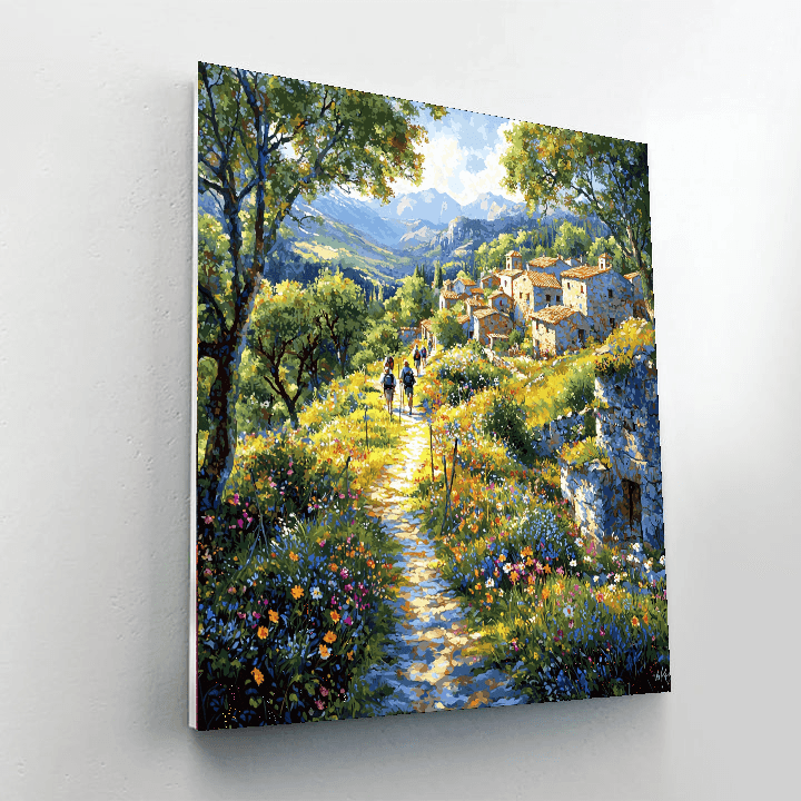 Camino De Santiago - Spain Number Painting