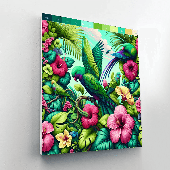 Lush Tropical Vibes Painting By Numbers Kit