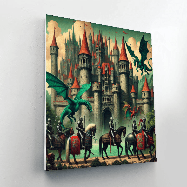 Medieval Castle Quest Paint By Color
