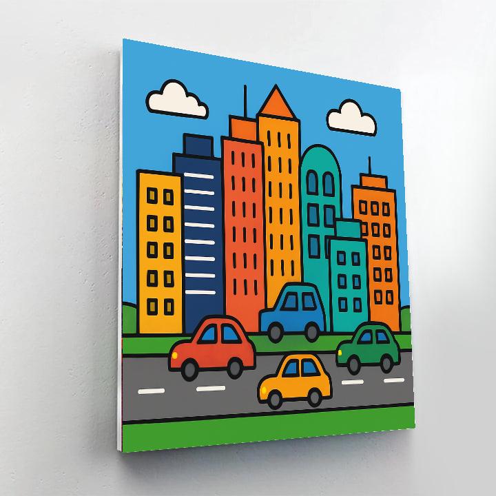 City Of Skyscrapers DIY Paint By Numbers