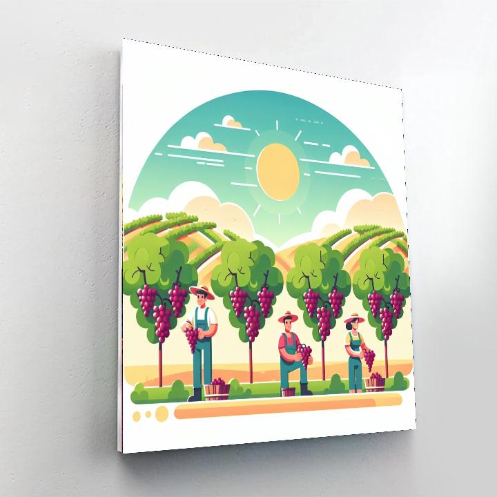 Vivid Vineyard Vignettes Numbered Painting Kits