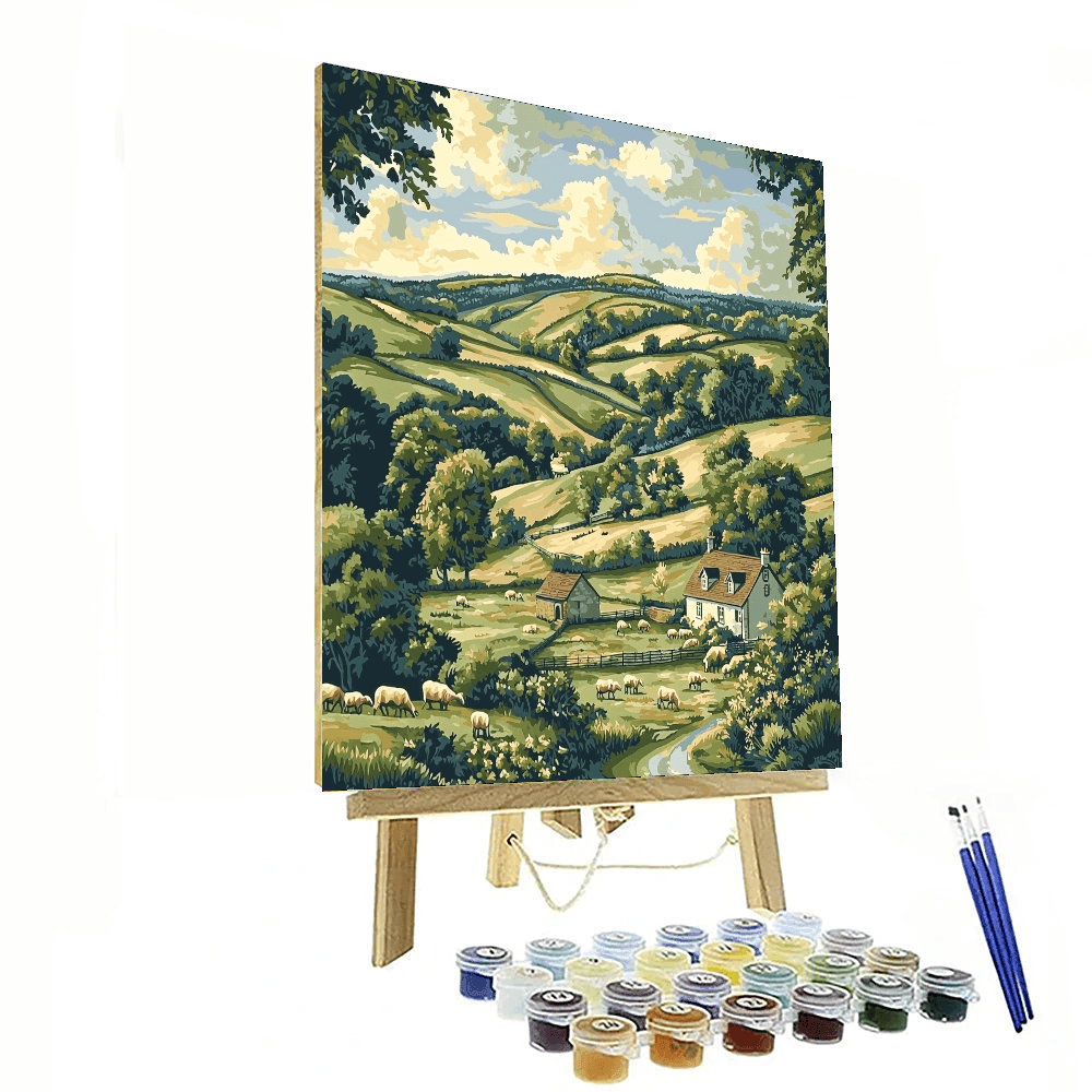 Constable Inspired Pastoral Bliss - DIY Painting By Numbers Kit