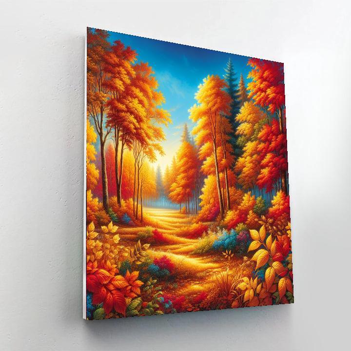 Golden Autumn Wander Numbered Painting Kits