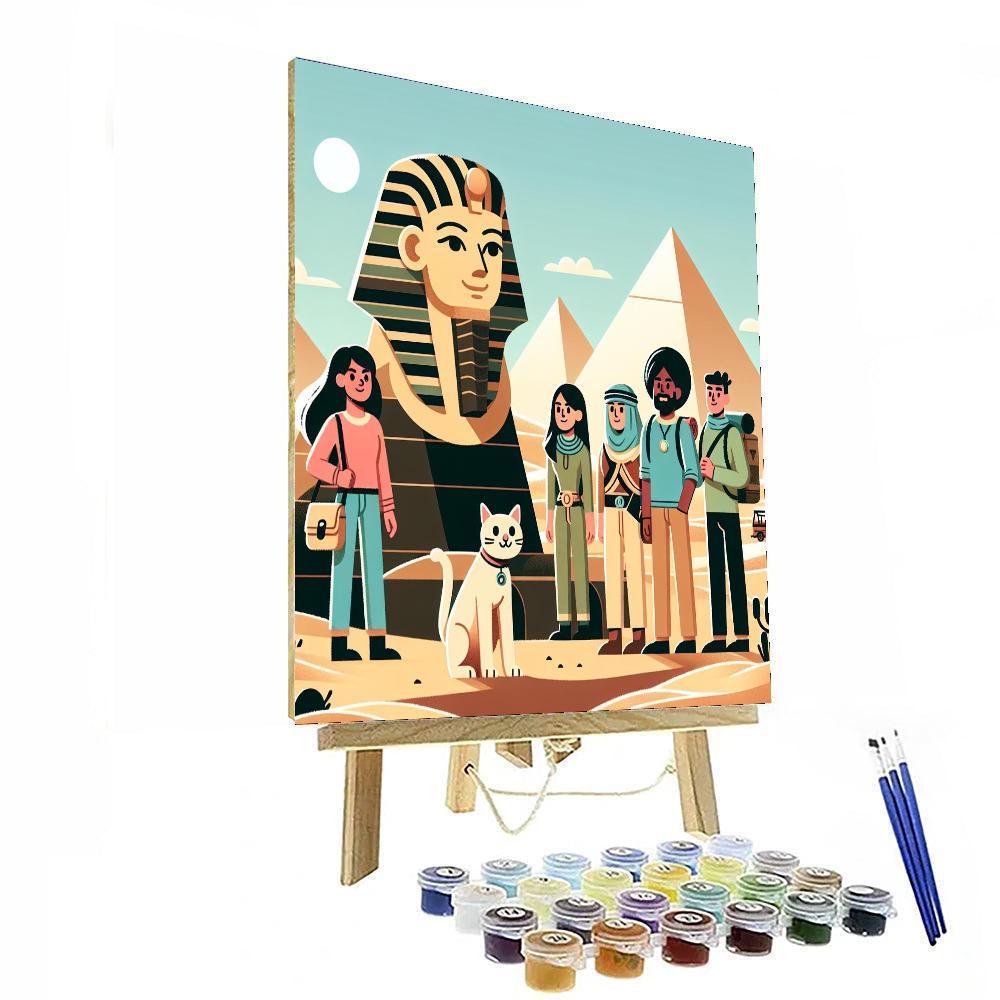 Mystery Of The Ancient Sphinx Paint By Numbers Kits