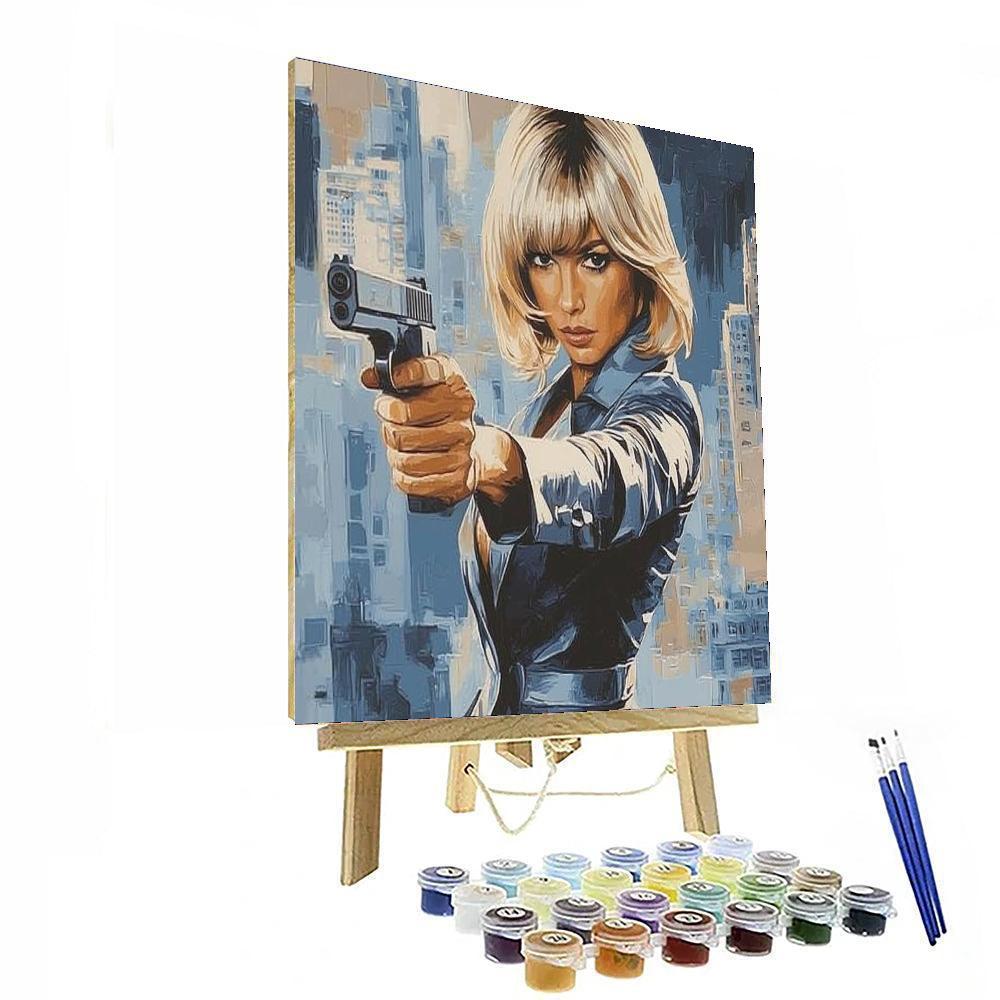 Charlize Theron: Aces High With Atomic Blonde Flair Paint By Color