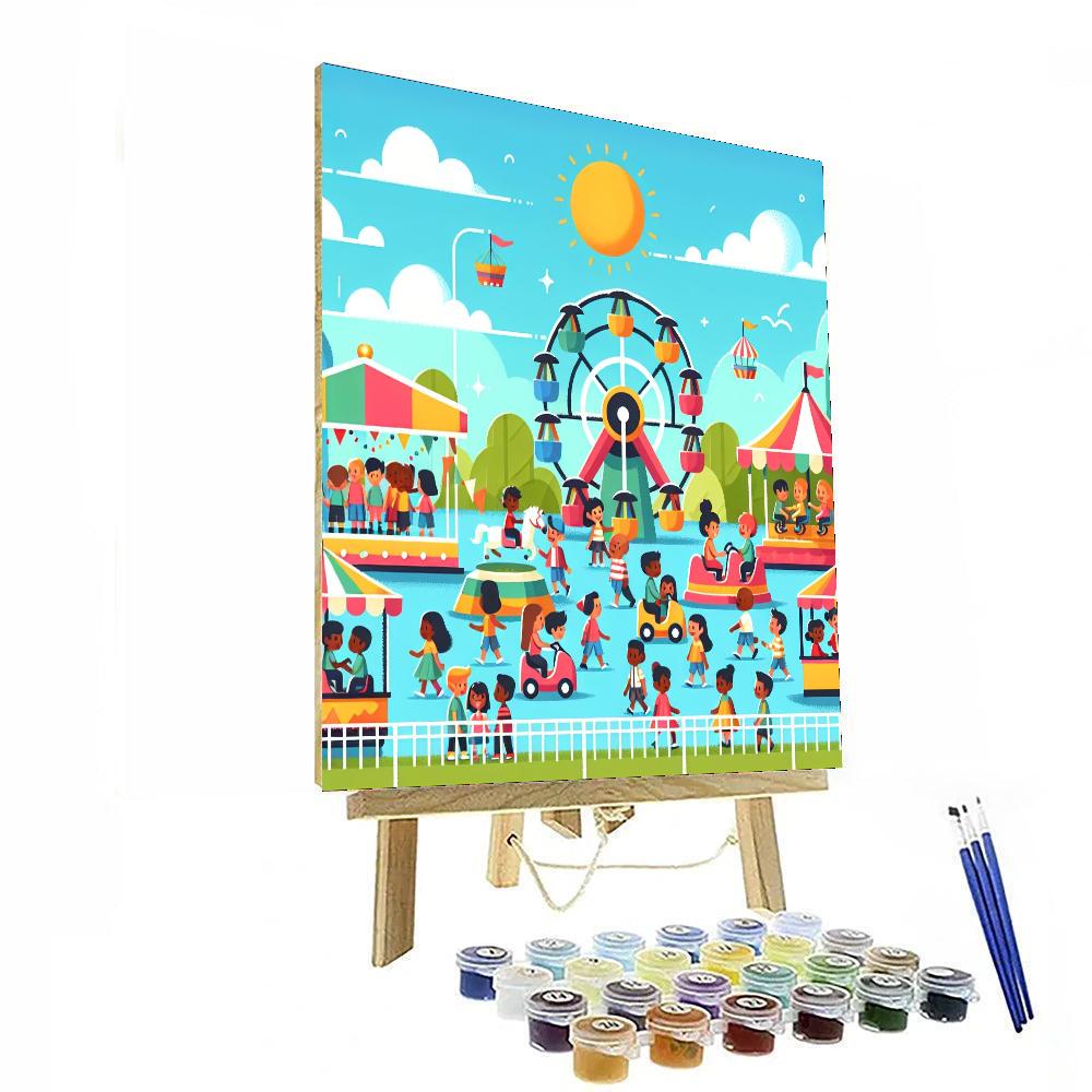 Sunny Summer Fair Number Painting