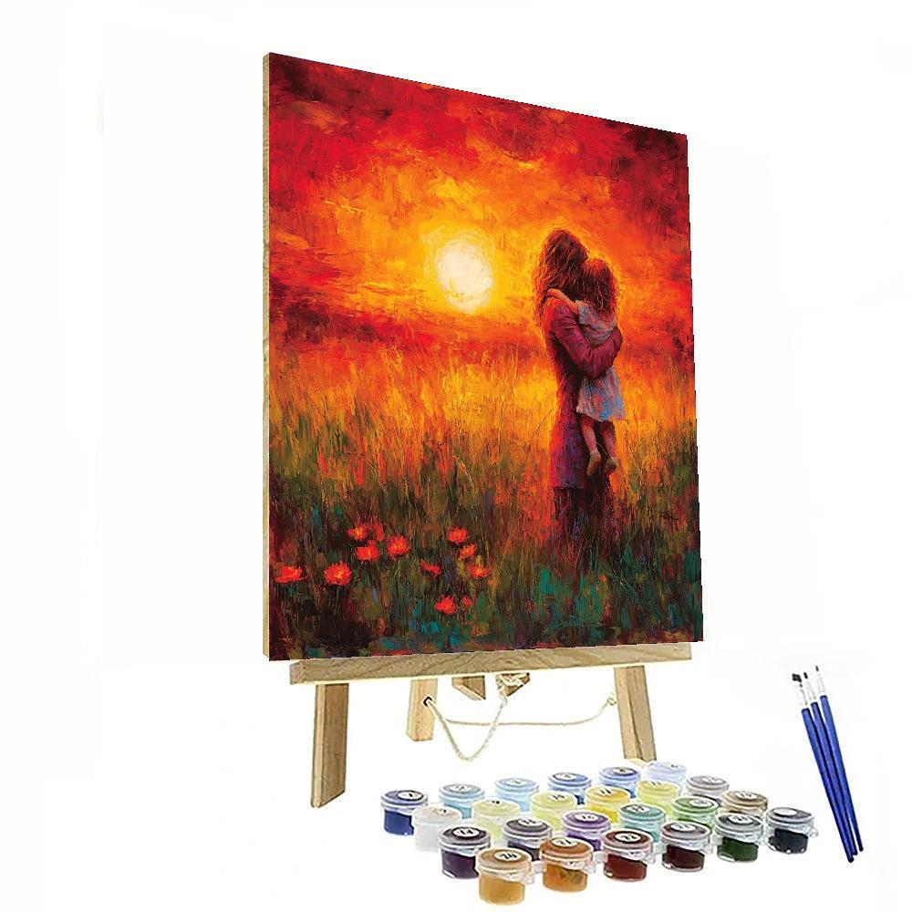 Crimson Sunset Hugs Paint By Numbers