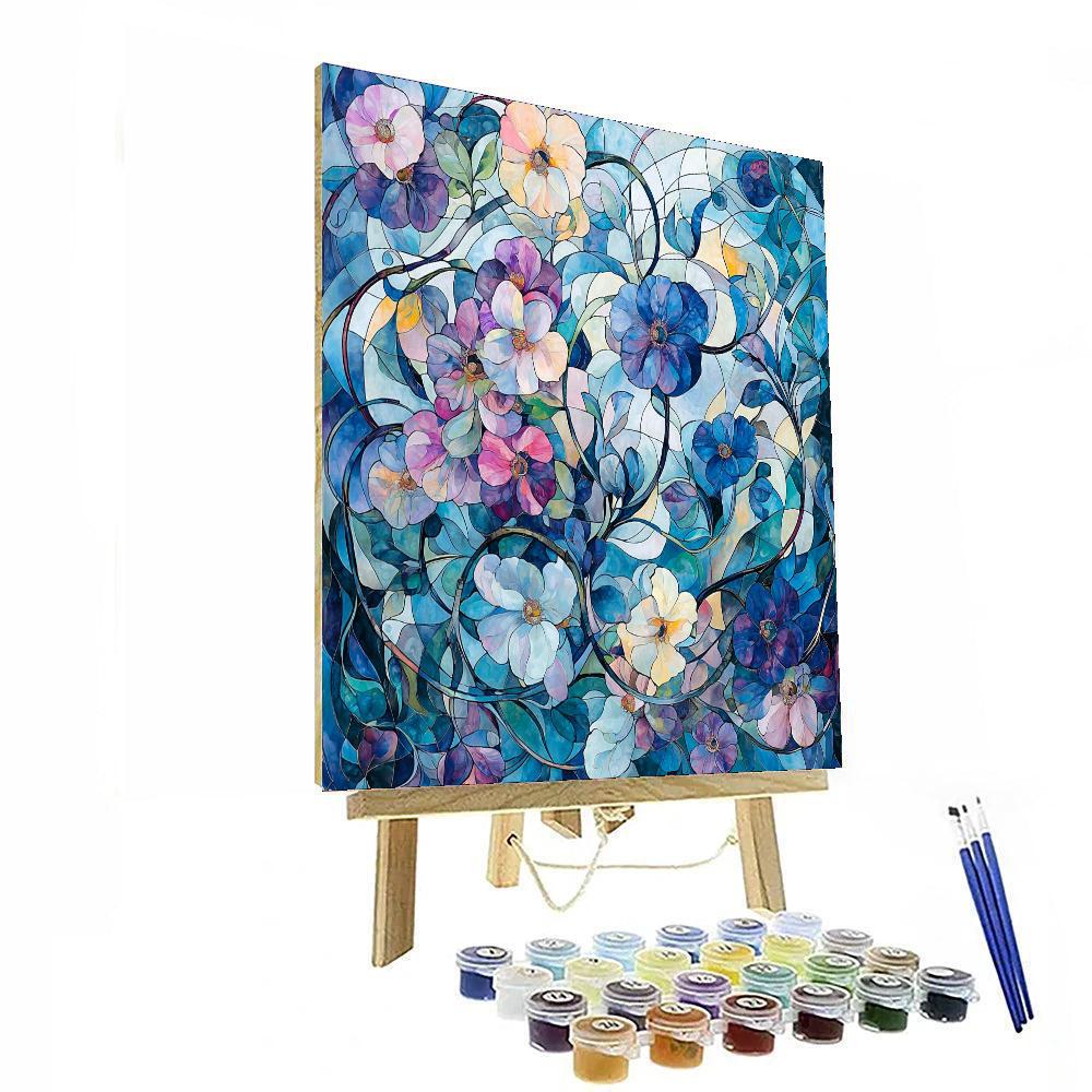 Alphonse Mucha Inspired Chasing Dreams Through Nature  Paint By Number