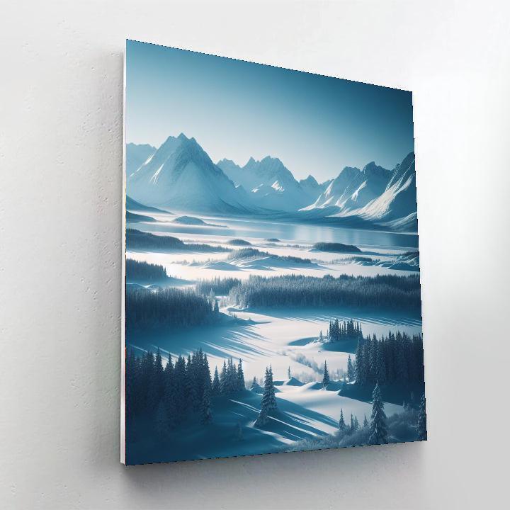 Nordic Winter Scene Paint By Numbers