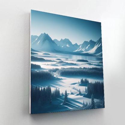 Nordic Winter Scene Paint By Numbers