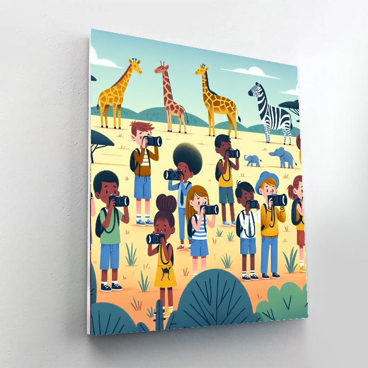 Safari Snapshot Adventure Paint By Numbers Art