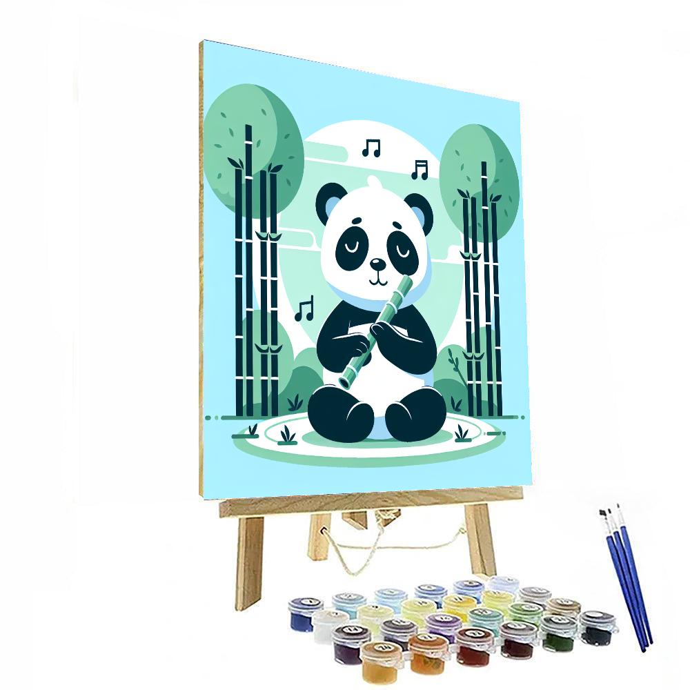 Panda's Bamboo Serenade Paint By Numbers Kits