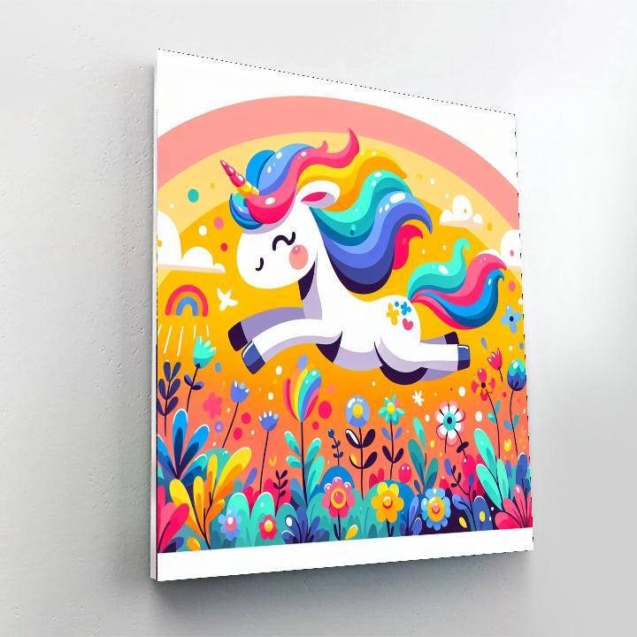 Unicorn's Dreamy Meadow Numbered Painting Kits