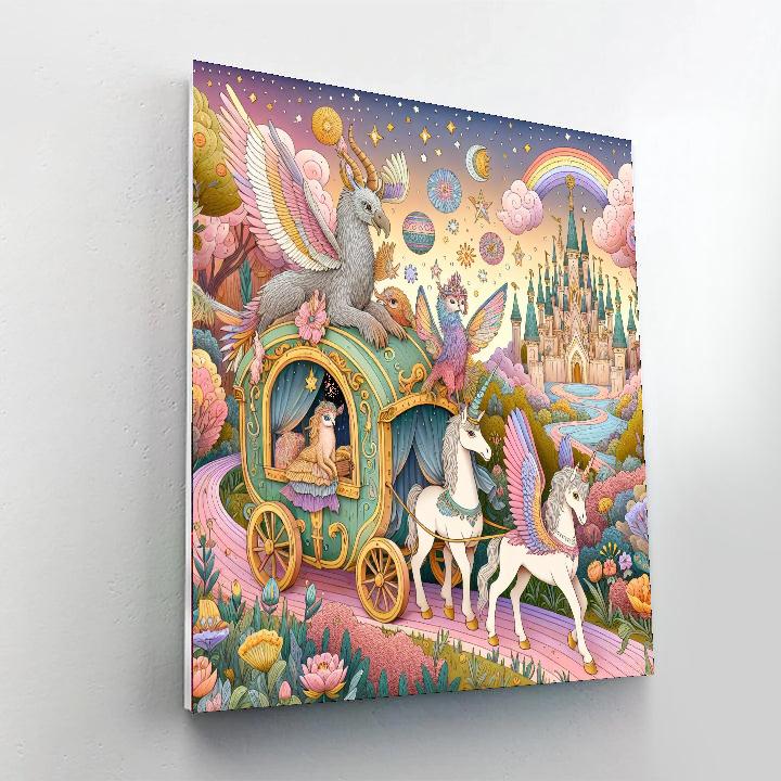 Fantasy Kingdom Caravan Paint By Numbers Art