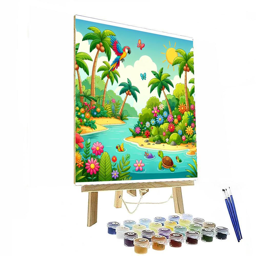 Imagination Island Adventure Paint By Numbers Art