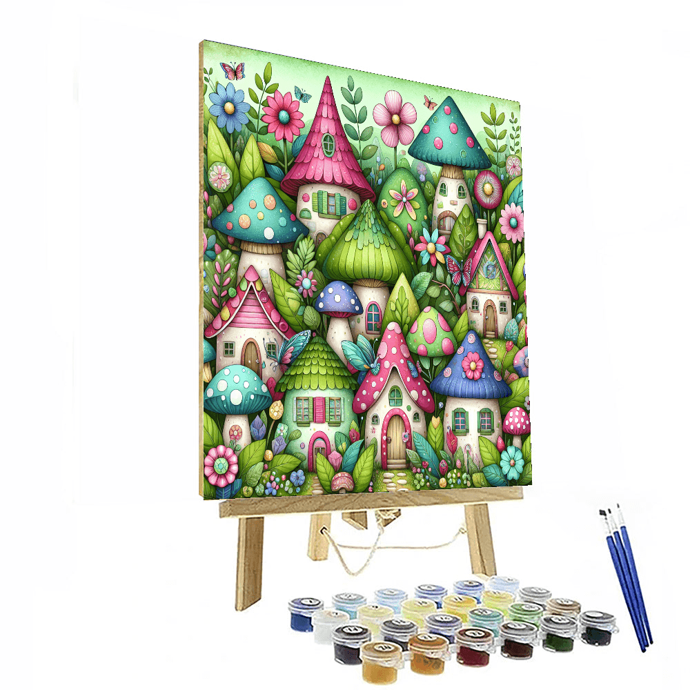 Charming Fairy Village Paint By Number