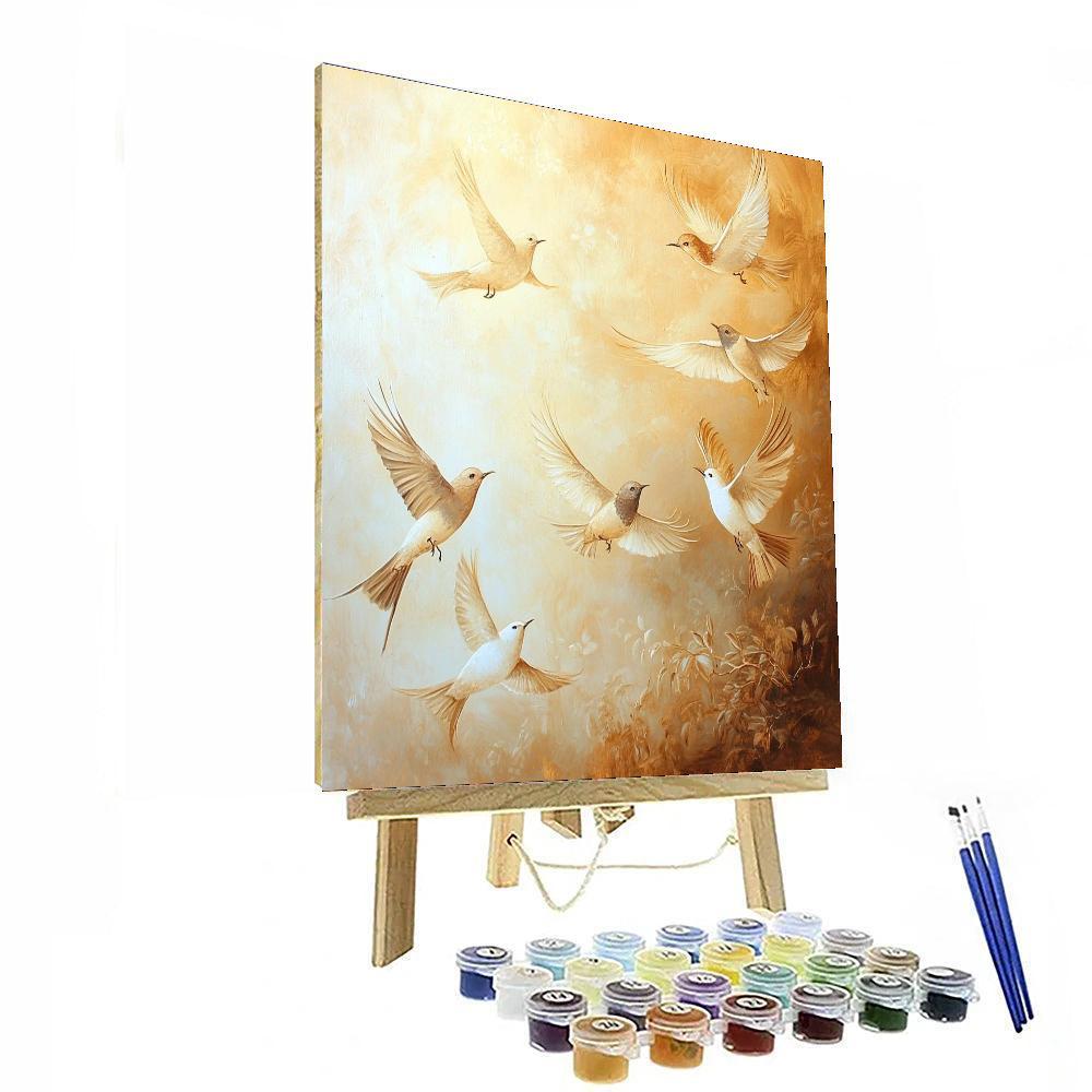 Leonardo Da Vinci Inspired Avian Symphony  Paint By Numbers