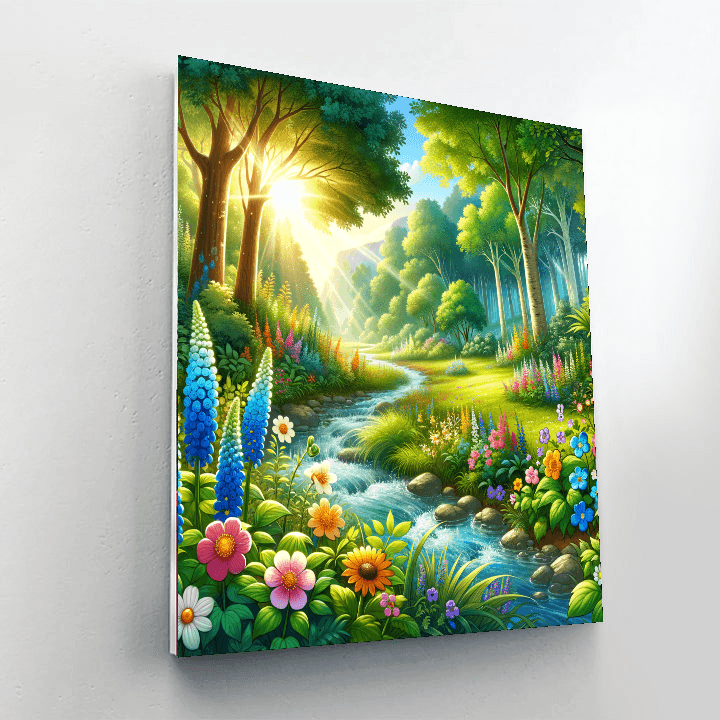 Bubbling Brook Adventure Paint By Color