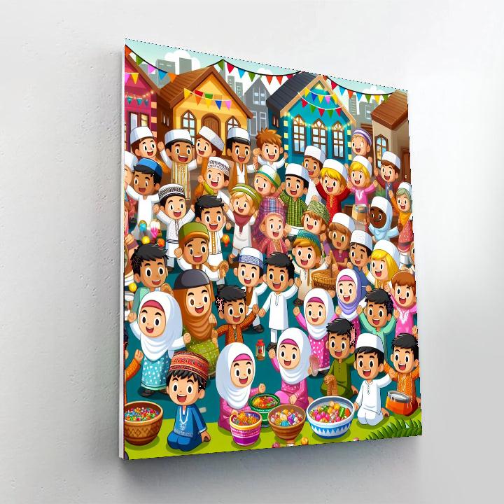 Joyful Village Gathering Paint By Numbers Kits