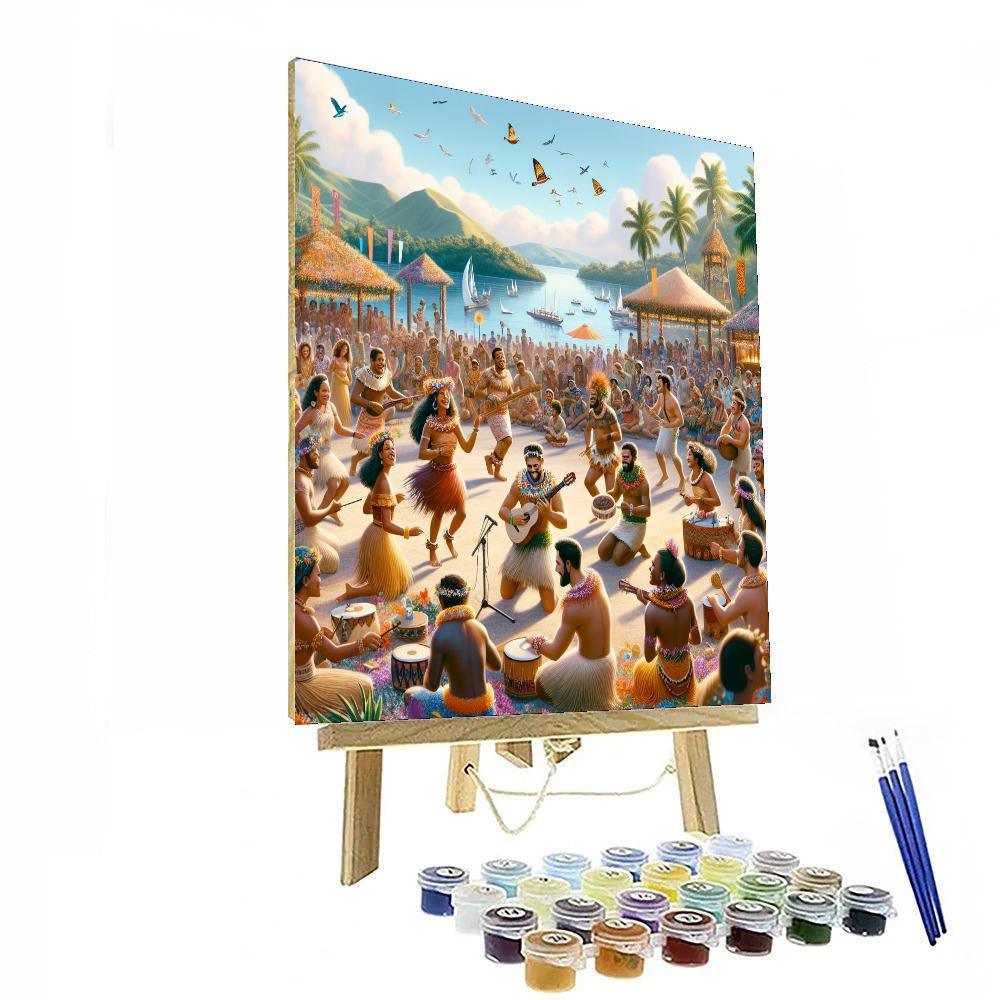 Festival Of Pacific Arts - Various Pacific Islands Paint By Numbers