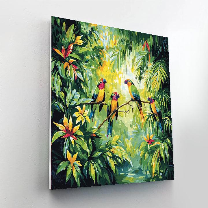 Henri Rousseau Inspired Tropical Haven Escape  Paint By Numbers